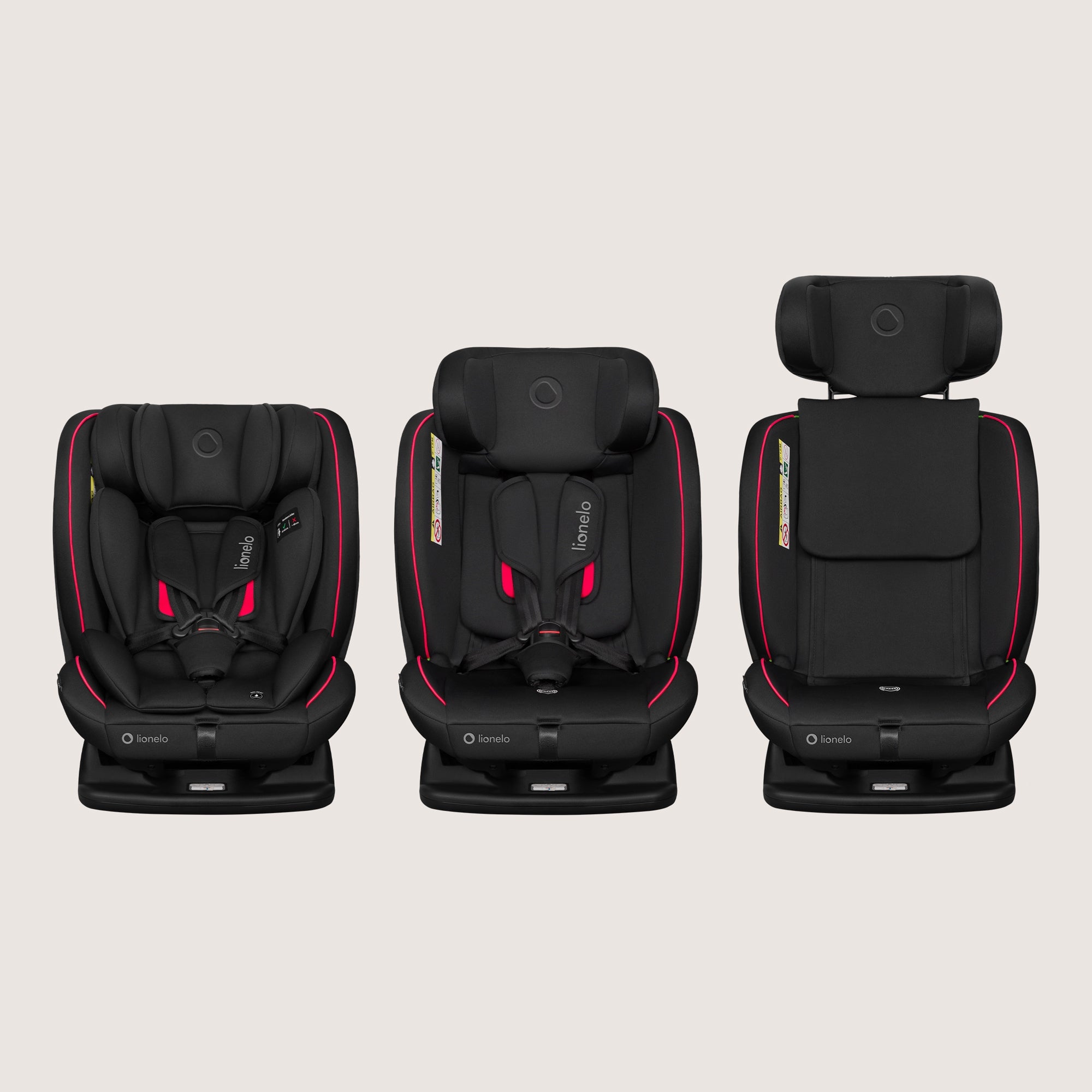 CAR SEAT FRONT REAR RWF 40-150CM 0-36KG LIONELO AART I-SIZE Packaging status original