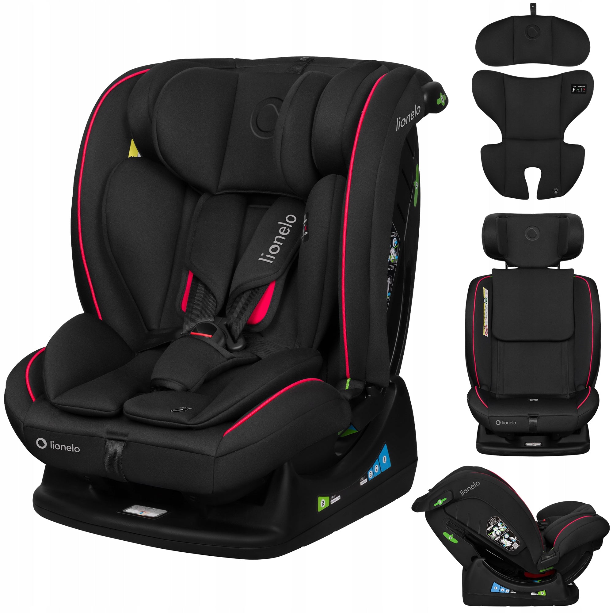 CAR SEAT FRONT REAR RWF 40-150CM 0-36KG LIONELO AART I-SIZE