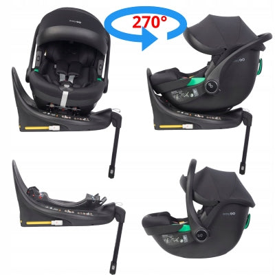 CAR SEAT ISOFIX SWIVEL BUZ PRO INK BASE 270° ISOFIX 40-87CM