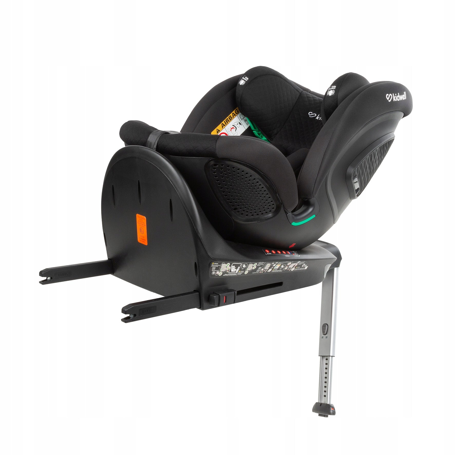CAR SEAT Kidwell GoCar BLACK i-SIZE 40-135 cm ISOFIX Swivel Packaging status original