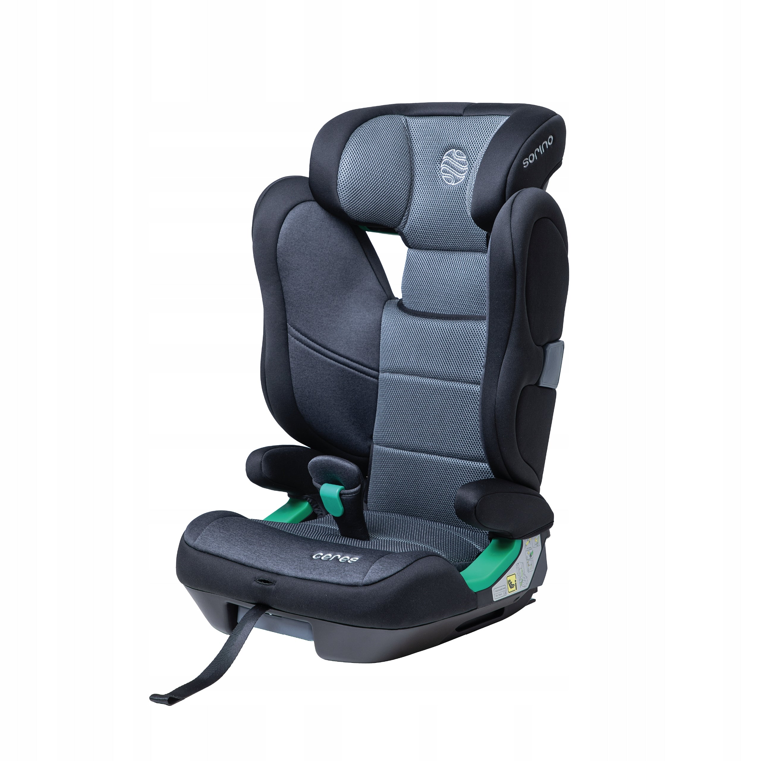 CAR SEAT SORINO CERES ISOFIX I-SIZE 15-36KG 100-150 CM DARK GREY
