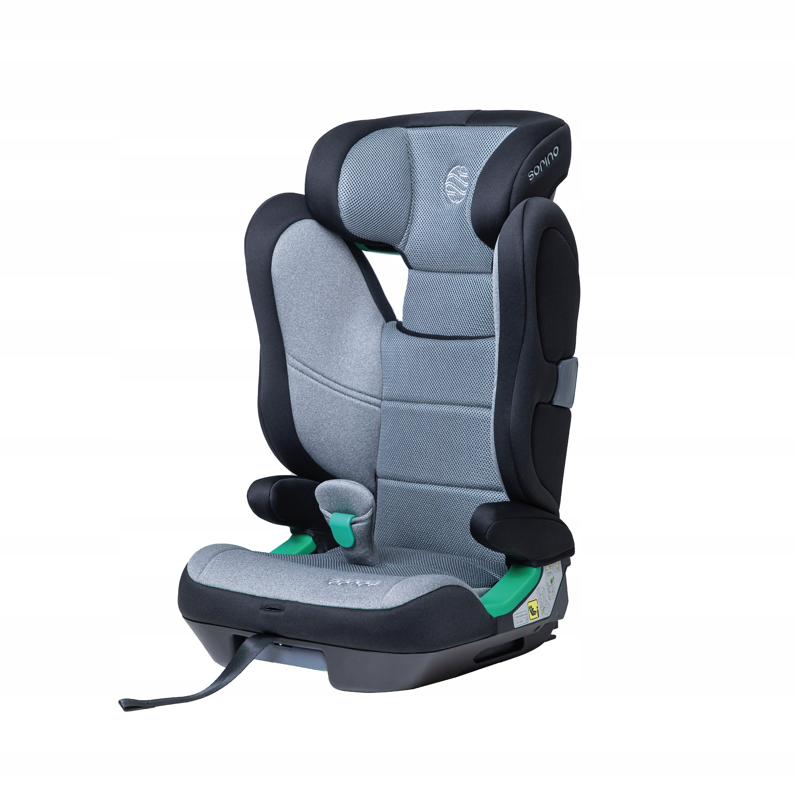 CAR SEAT SORINO CERES ISOFIX I-SIZE 15-36KG 100-150CM LIGHT GREY