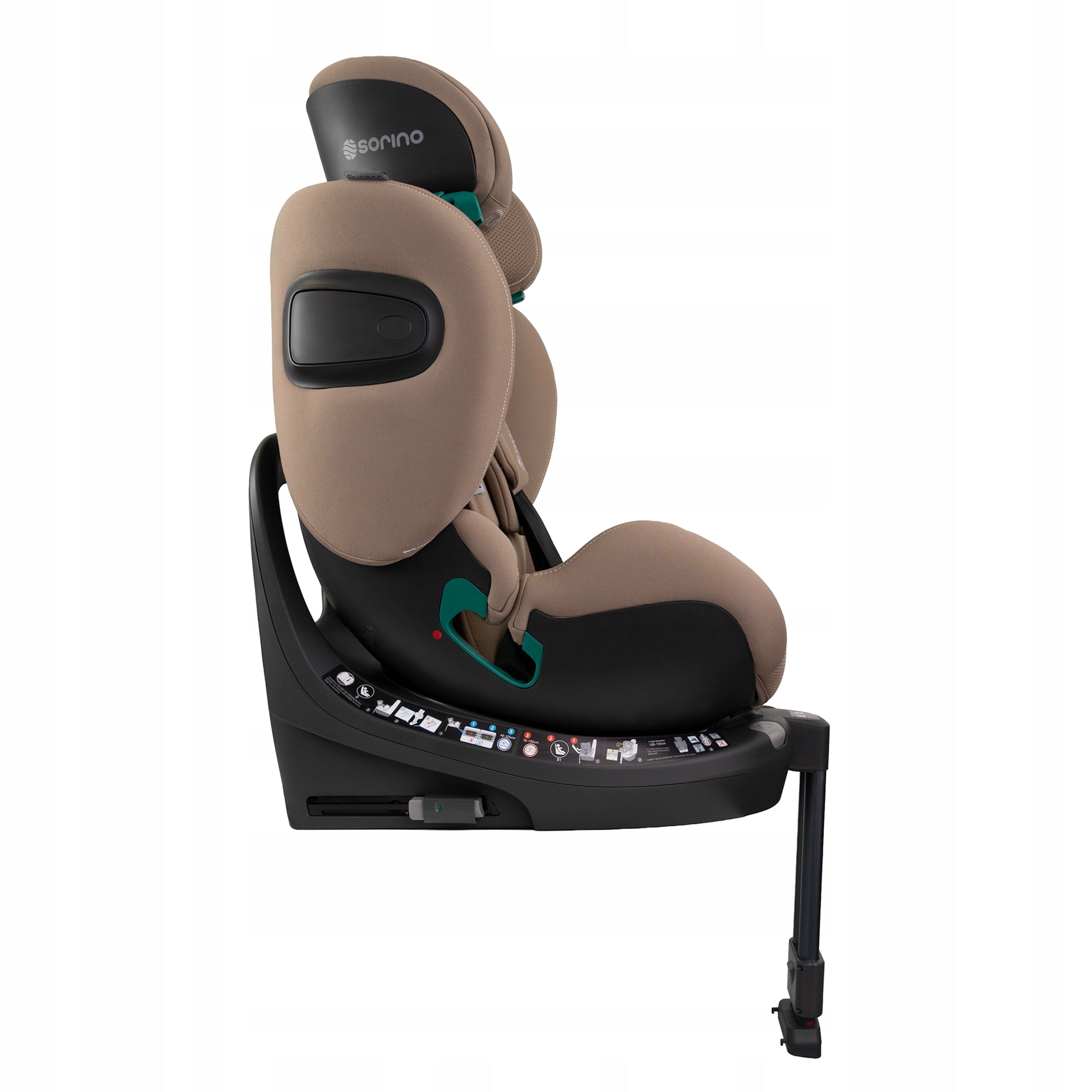CAR SEAT SWIVEL BASE 360° 40-150CM ISIZE AURORA MOCHA SORINO Brand Sorino