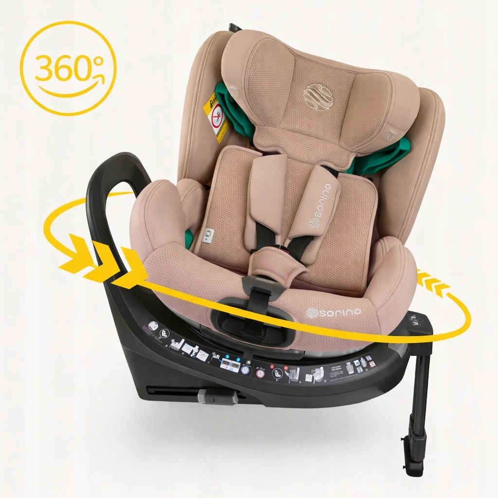 CAR SEAT SWIVEL BASE 360° 40-150CM ISIZE AURORA MOCHA SORINO Manufacturer code SR315