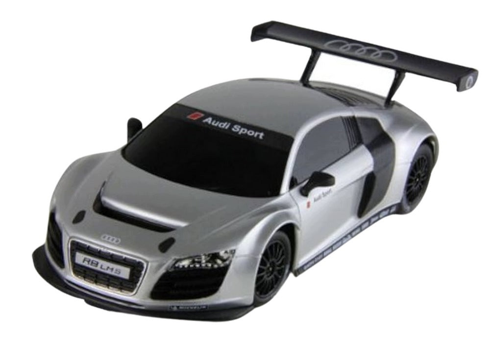 CAR SPORTS RACING CAR REMOTE CONTROLLED R/C AUDI R8 LMS SILVER Packaging status original