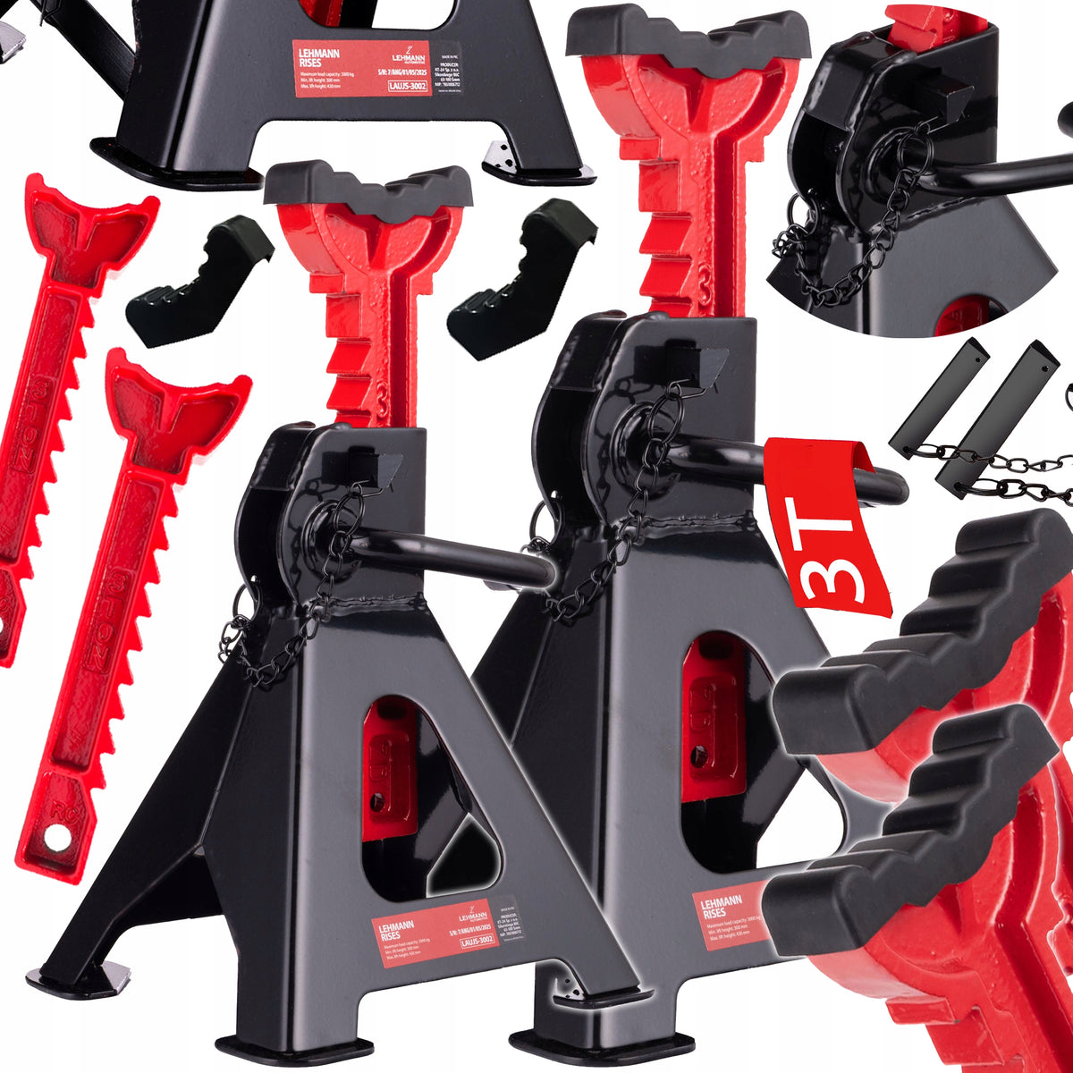 CAR SUPPORTS MARE WORKSHOP STANDS ADJUSTABLE 300-430MM 3T