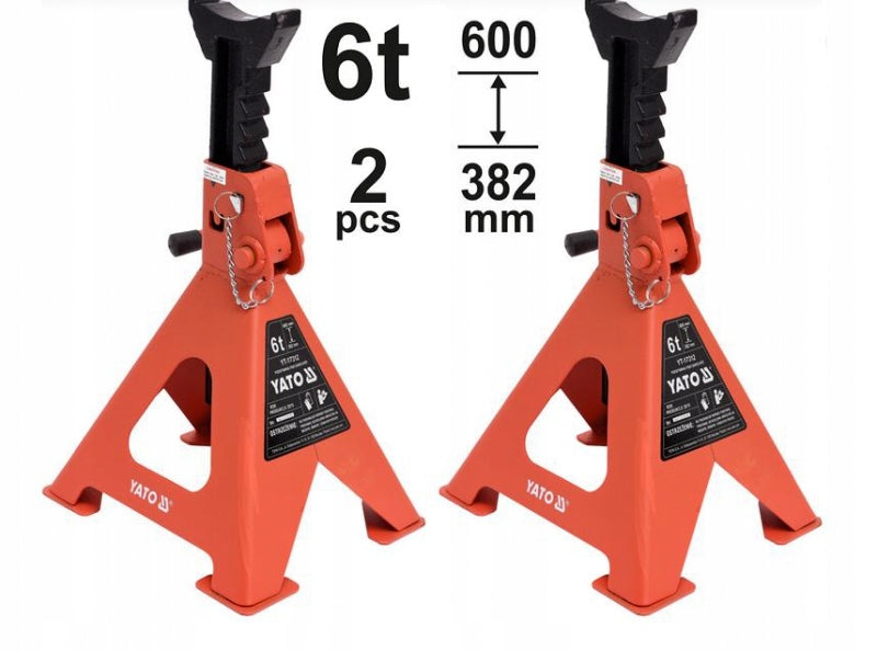 CAR SUPPORTS UP TO 6T 2 PCS. YT-17312 YATO Manufacturer code 647123861
