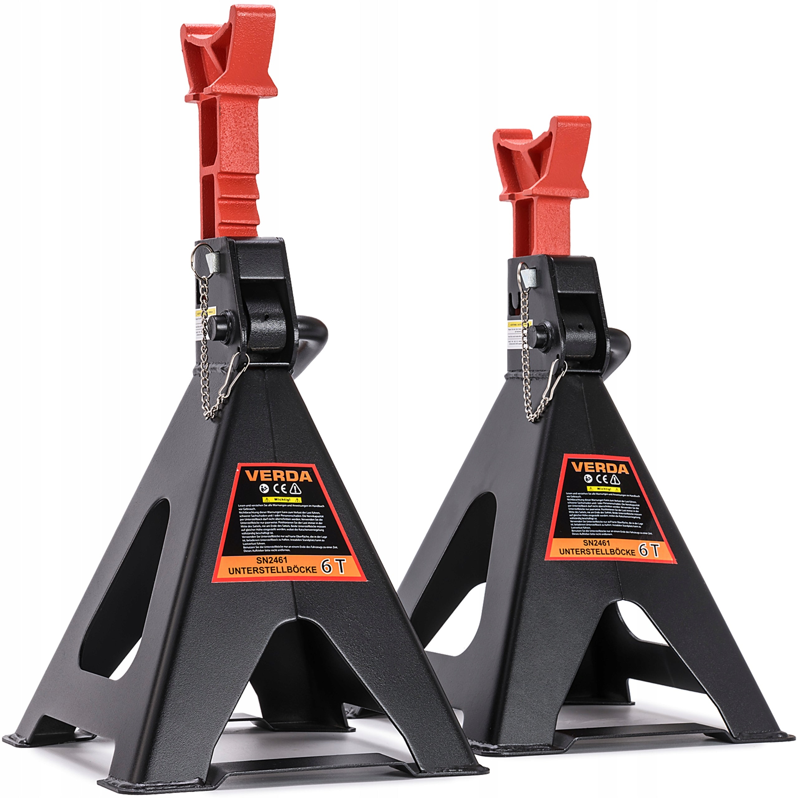 CAR SUPPORTS WITH PIN LOCK 6T 2PCS WORKSHOP SUPPORTS