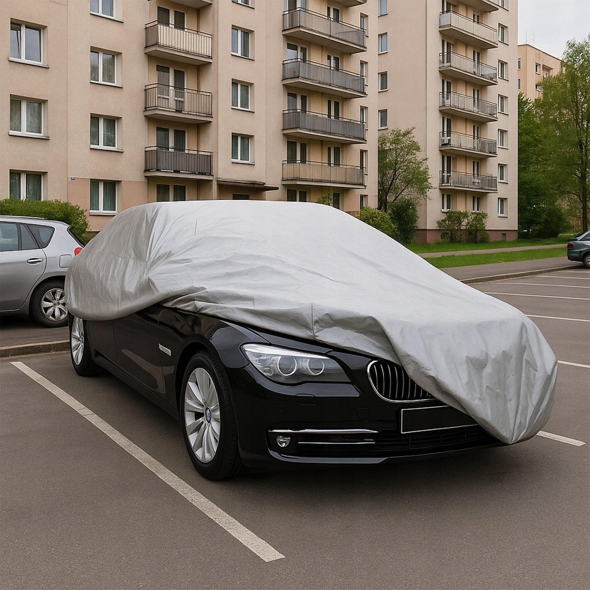 CAR TARPAULIN COVER CAR FOR WINTER SUMMER PEVA STRONG WATERPROOF Packaging status original