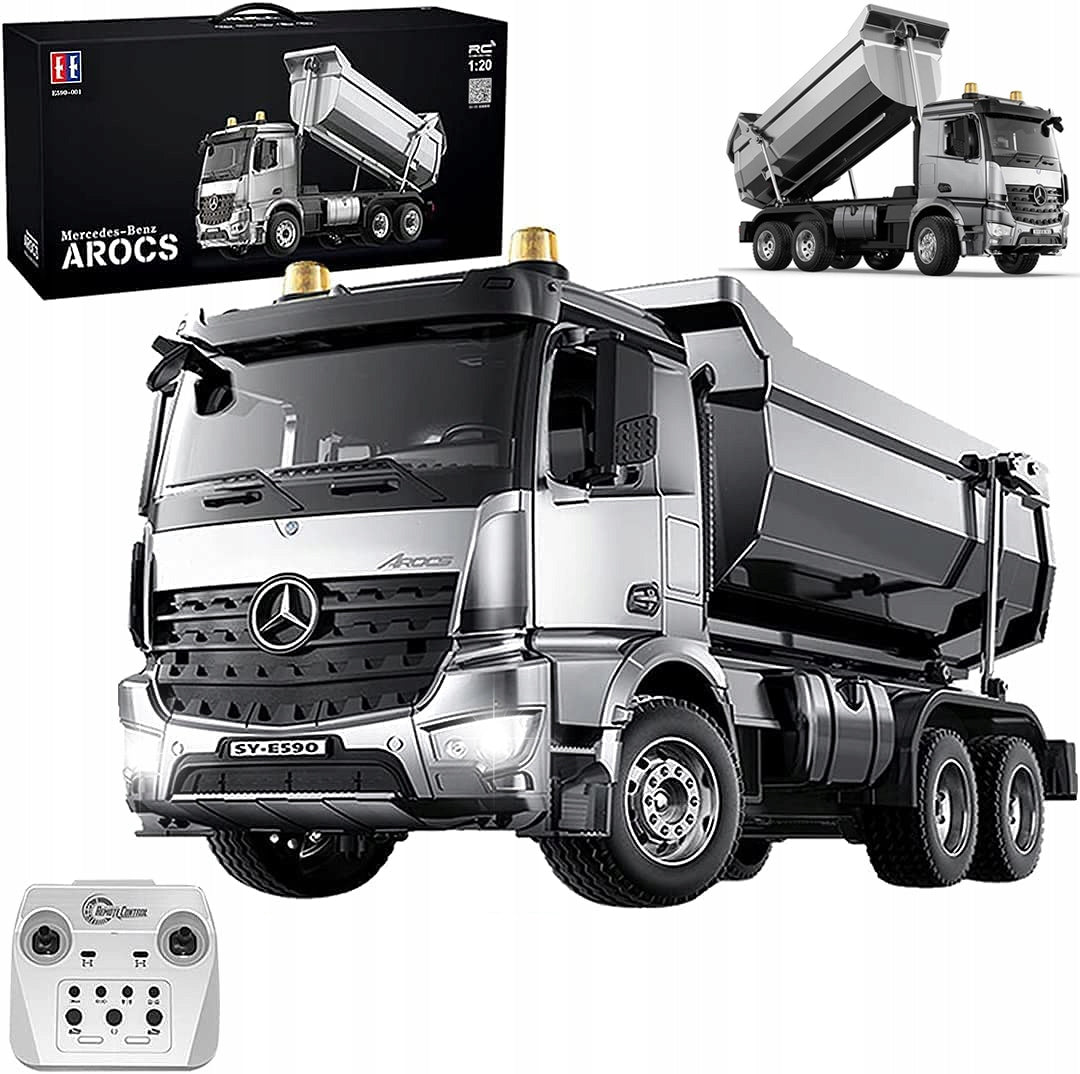 CAR TIPPER REMOTE CONTROLLED RC TRUCK MERCEDES AROCS METAL