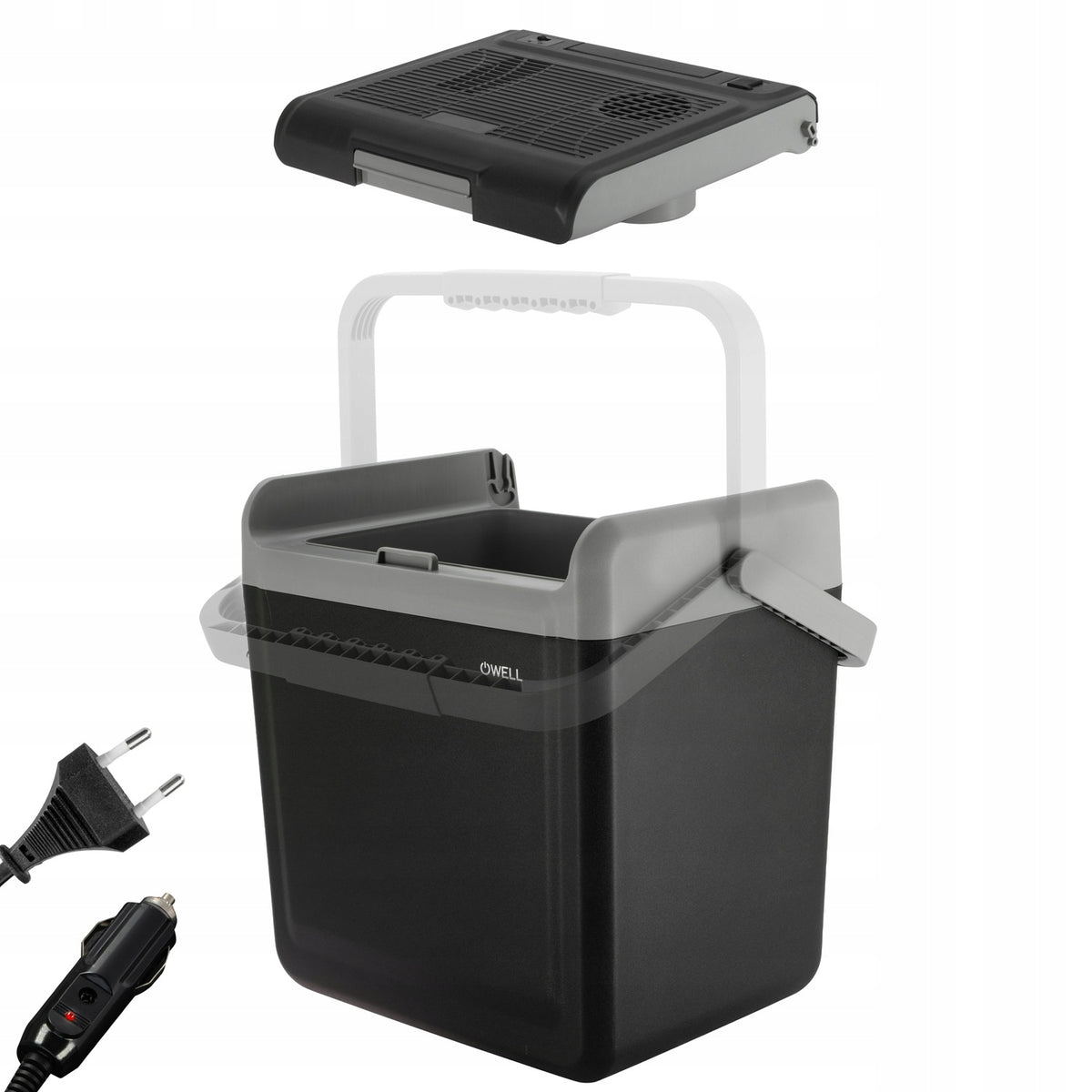 CAR TOURIST REFRIGERATOR 12V 230V PORTABLE 22L COOL HEATING FUNCTION Manufacturer code OW 8805 LODÓWKA TURYSTYCZNA 22L 12V 230V