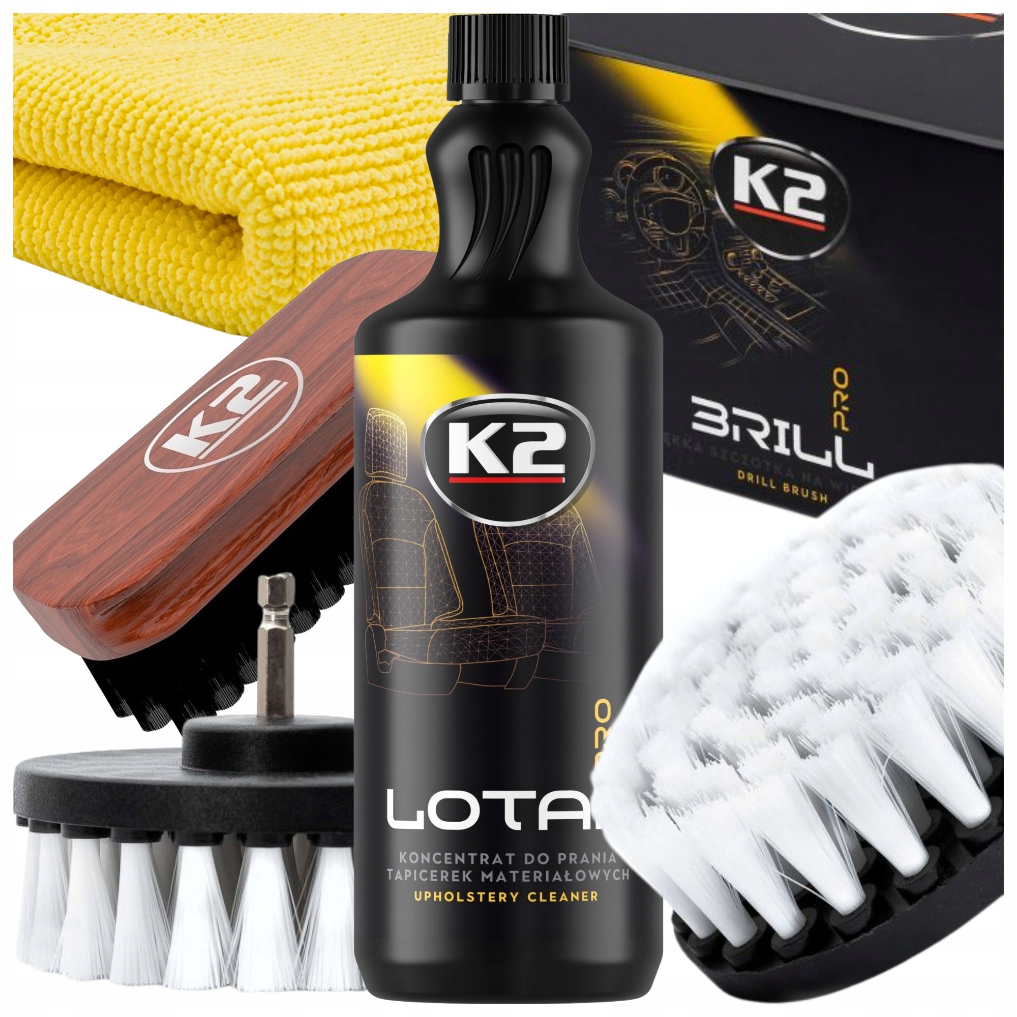 CAR UPHOLSTERY WASHING LIQUID K2 LOTAR CLEANING WASHING KIT