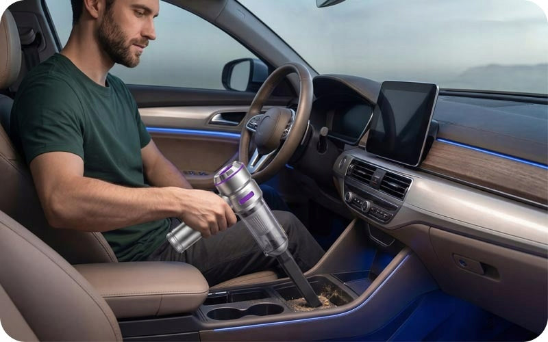 CAR VACUUM CLEANER WIRELESS HANDHELD POWERFUL 2in1 BLOWER + 9 TIPS Packaging status original