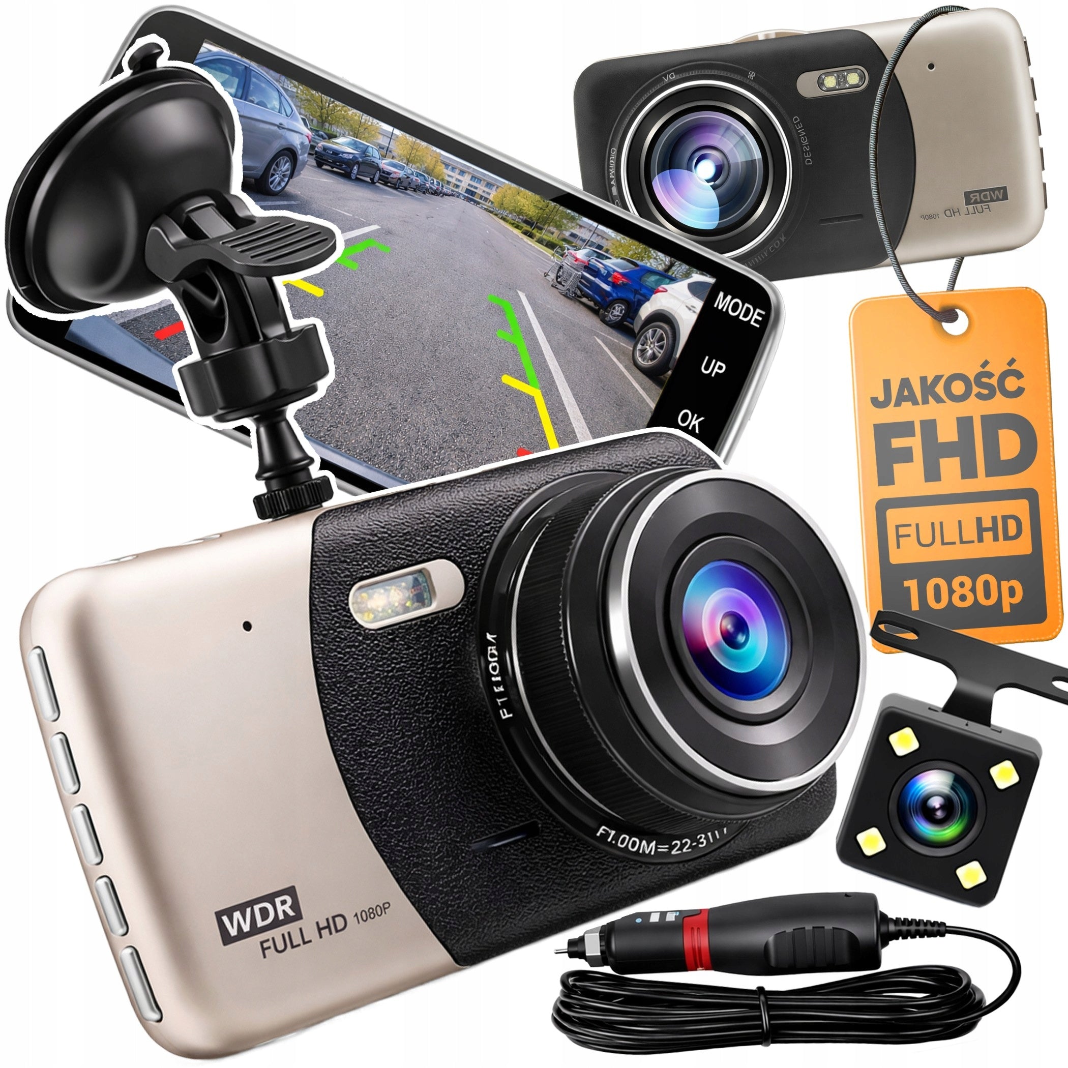 CAR VIDEO RECORDER CAR CAMERA FRONT REAR REVERSING G-SENSOR