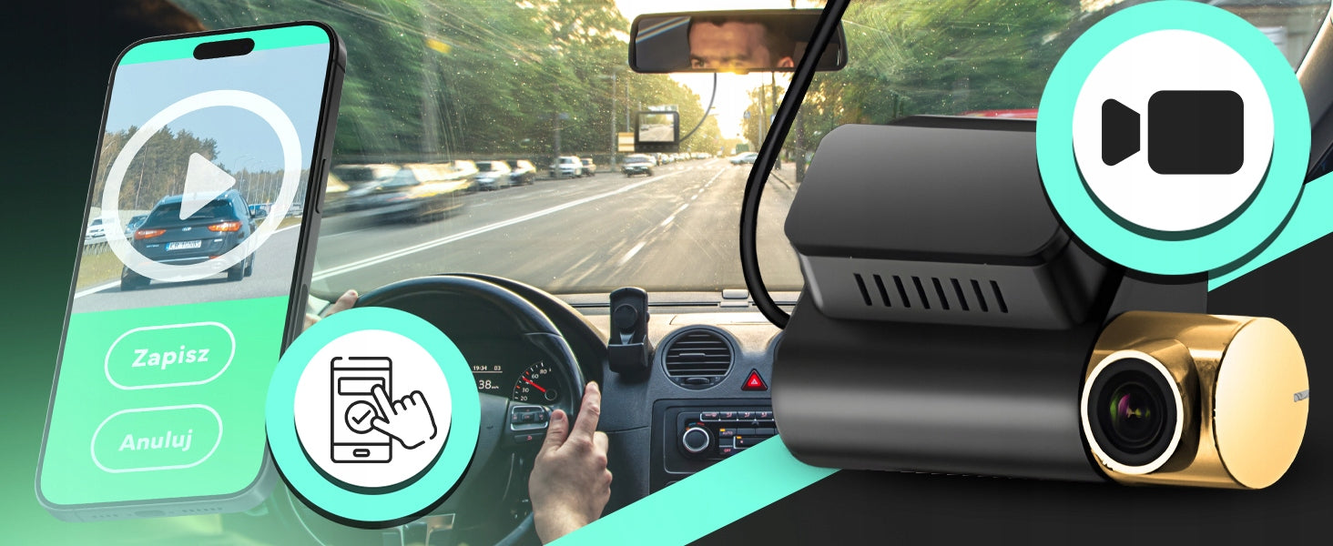 CAR VIDEO RECORDER CAR CAMERA FULL HD MODULE GPS G-SENSOR Manufacturer code MR122