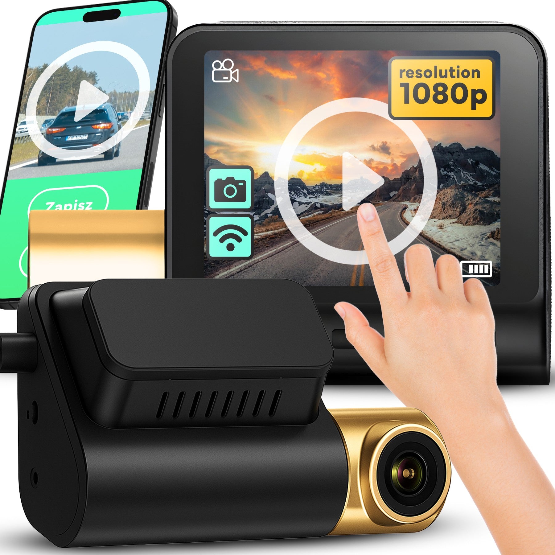 CAR VIDEO RECORDER CAR CAMERA FULL HD MODULE GPS G-SENSOR Packaging status original