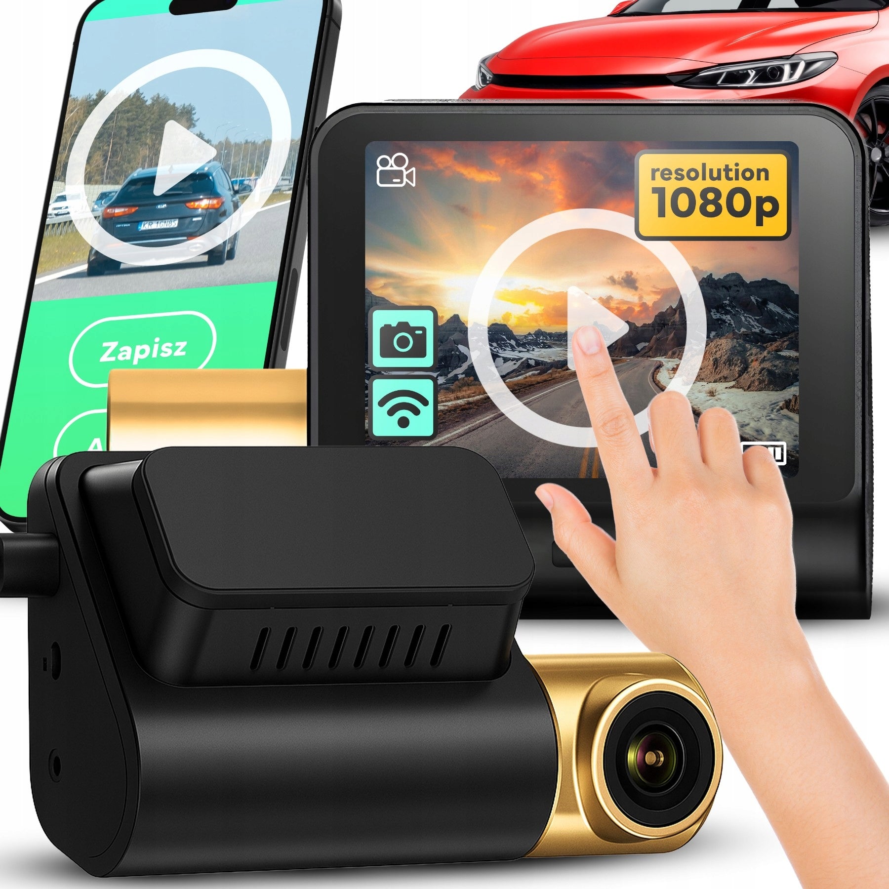 CAR VIDEO RECORDER CAR CAMERA FULL HD MODULE GPS G-SENSOR