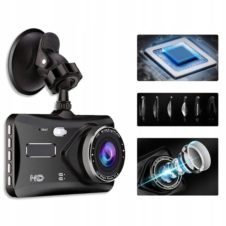 CAR VIDEO RECORDER FRONT REAR CAR CAMERA Touch Menu PL Packaging status original