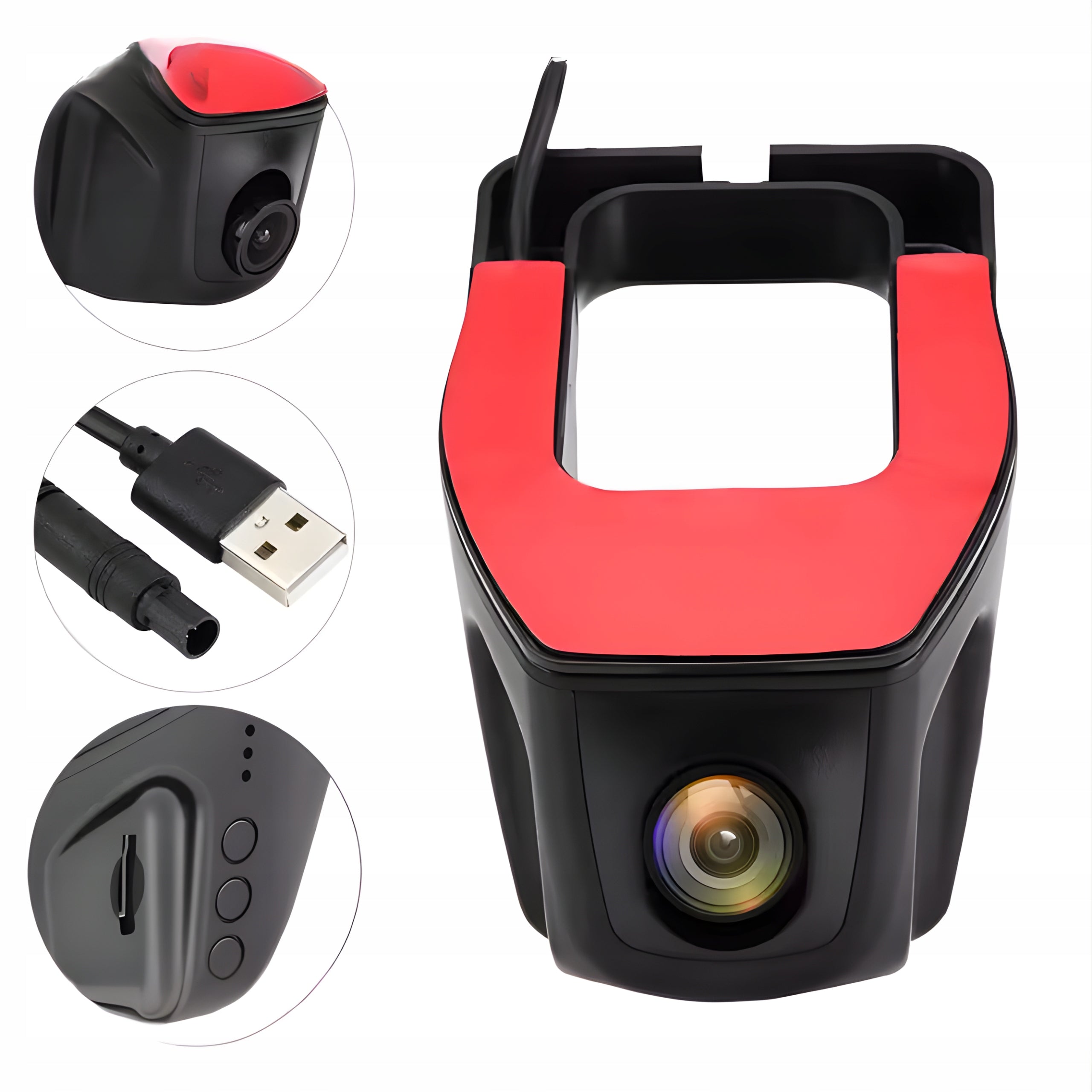 CAR VIDEO RECORDER FULL HD 1080P DRIVING CAMERA FRONT REAR ANDROID
