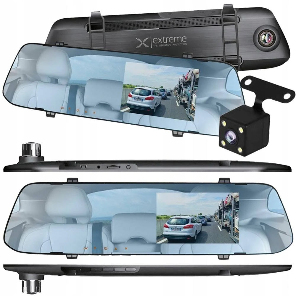 CAR VIDEO RECORDER MIRROR REAR CAMERA