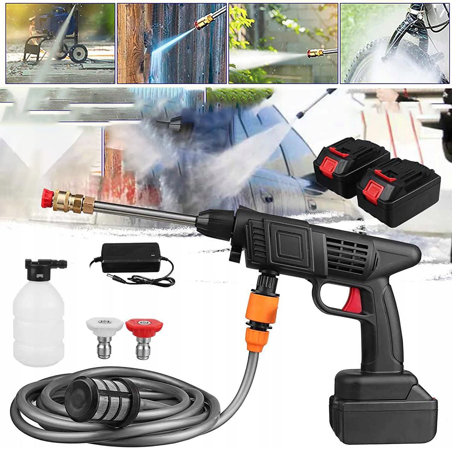 CAR WASH GUN CORDLESS PRESSURE WASHER 2*AKU Manufacturer code CR7585