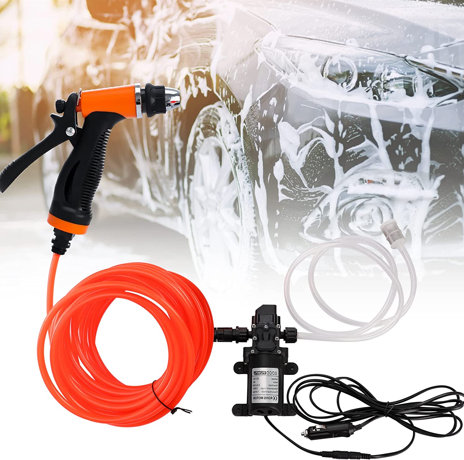CAR WASH GUN ELECTRIC PUMP 12V Packaging status original