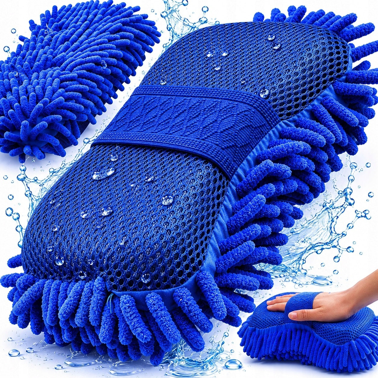CAR WASH SPONGE LARGE MICROFIBER XL MICROFIBER WASHCLOTH SPONGE