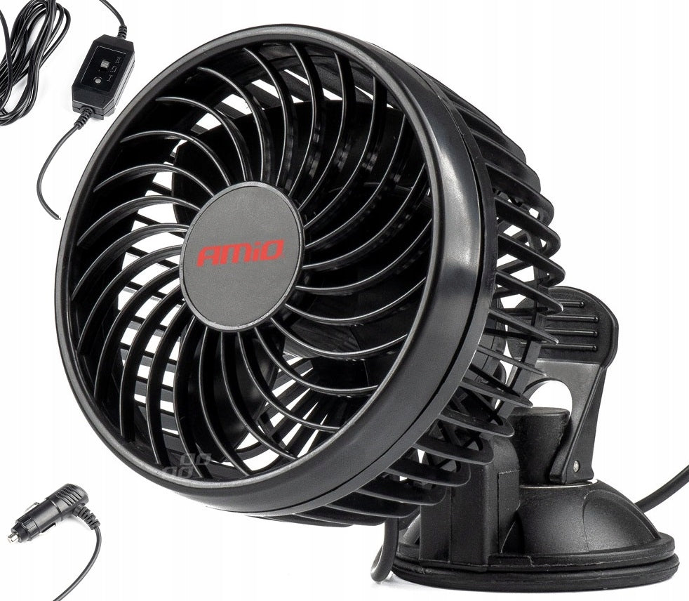 CAR WINDMILL FAN 15cm FOR CAR UNDER LIGHTER 12V