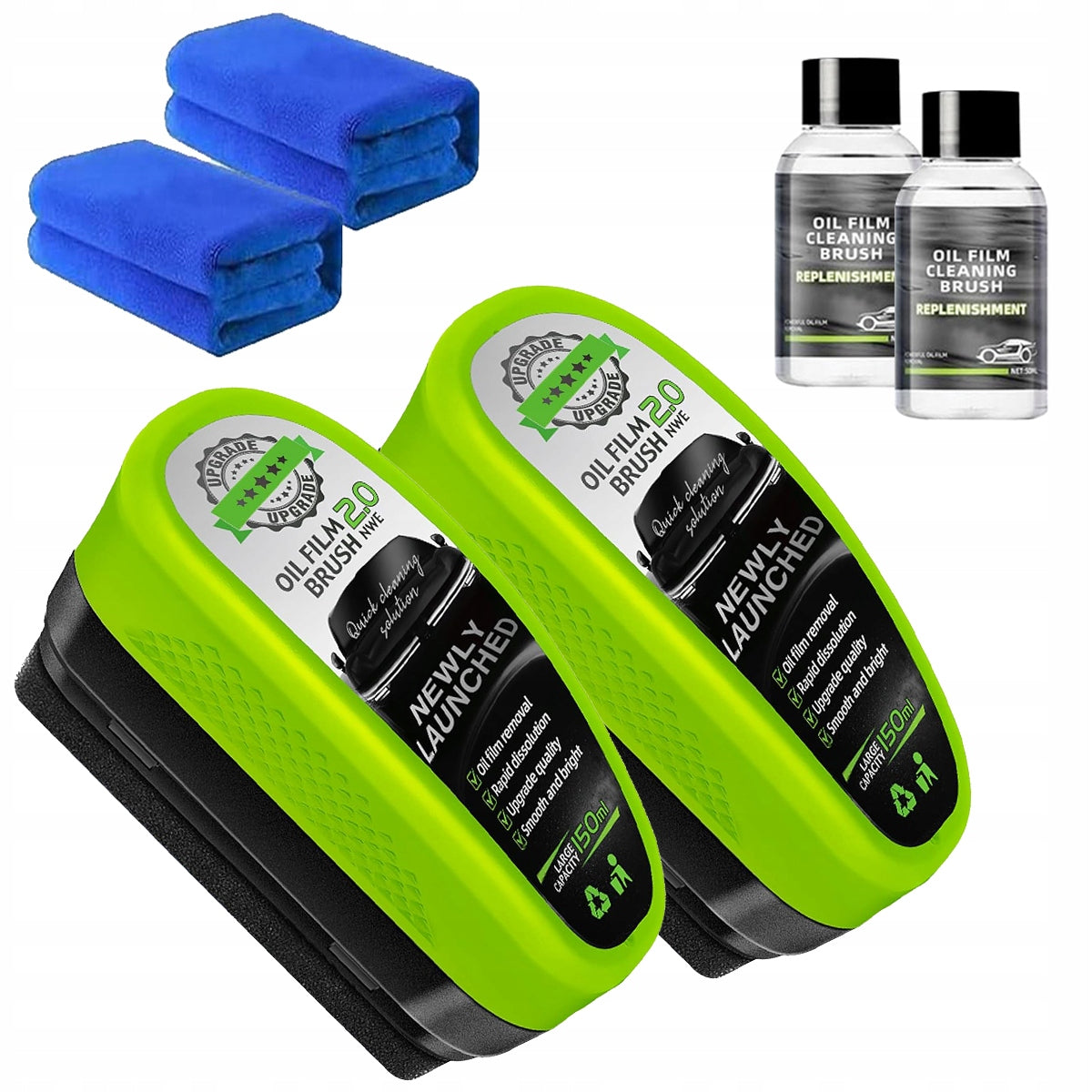 CAR WINDOW CLEANER FOR OIL FILM STAIN REMOVER