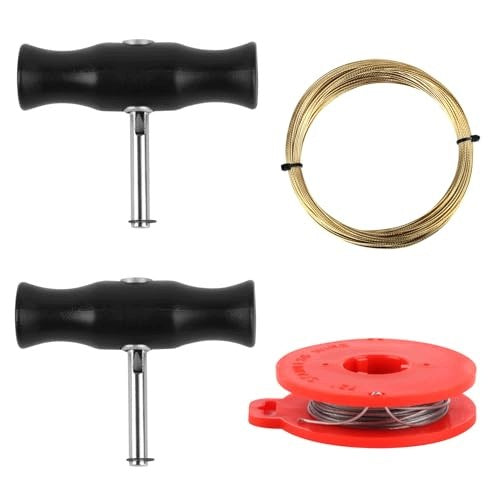 CAR WINDOW TOOL CUTTING WIRE SET WORKSHOP 4 PCS STEEL Brand no brand