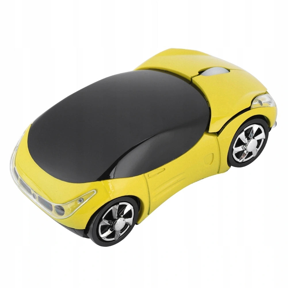 CAR WIRELESS OPTICAL MOUSE 2.4G FUN OFFICE GIFT YELLOW