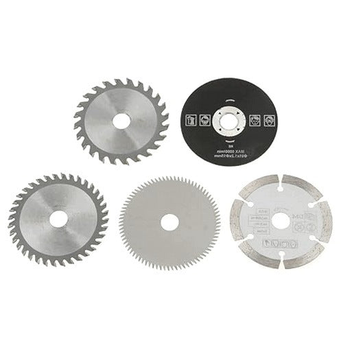CARBIDE CIRCULAR SAW FOR WOOD SET OF 5 PIECES DIAMETER 85MM wooden