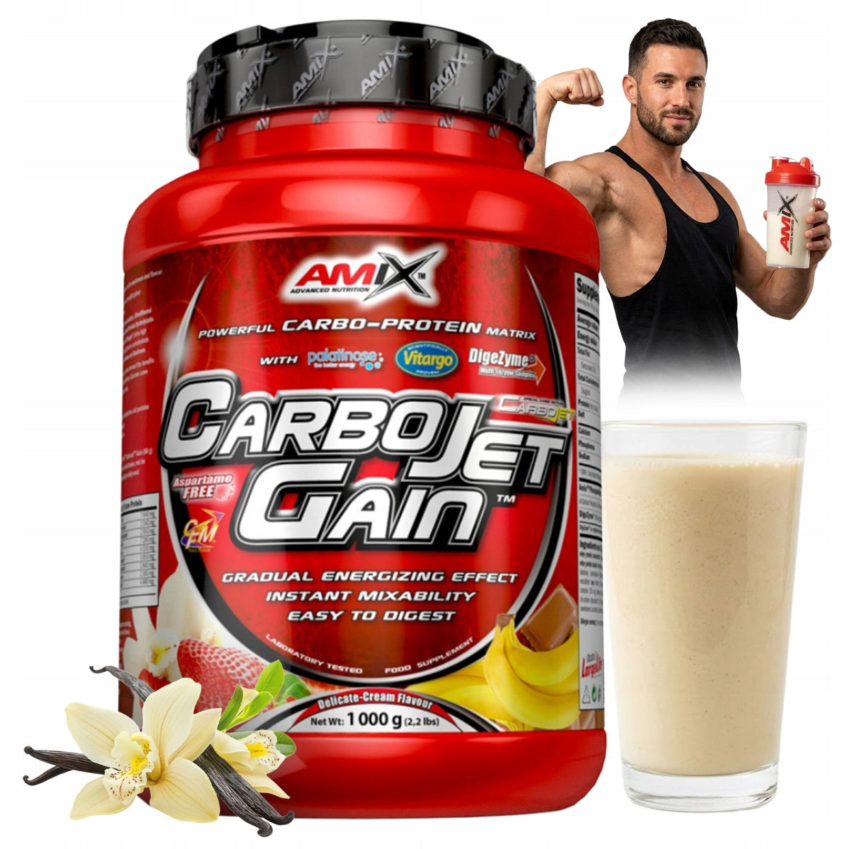 CARBOHYDRATE CONDITIONER PROTEIN Conditioner for muscle mass strength Mass gainer