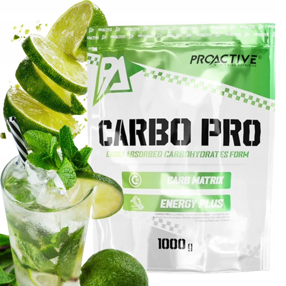 CARBOHYDRATES MINERALS complex ENERGY 1kg Proactive Carbo Pro 1000g Lime