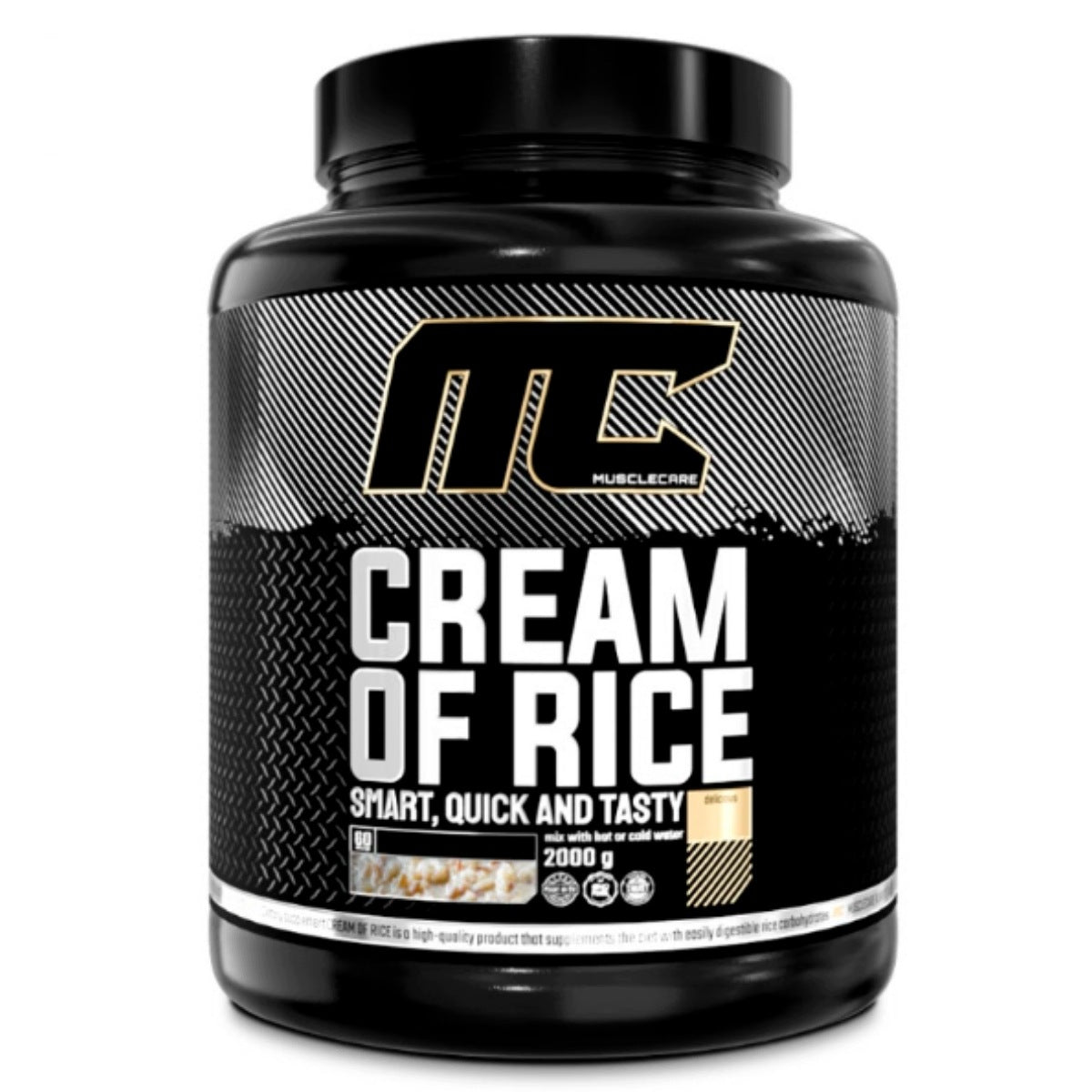 CARBOHYDRATES Muscle Care Cream from Rice - 2000g Vanilla CARBO Expiration date at least six months from the date of purchase