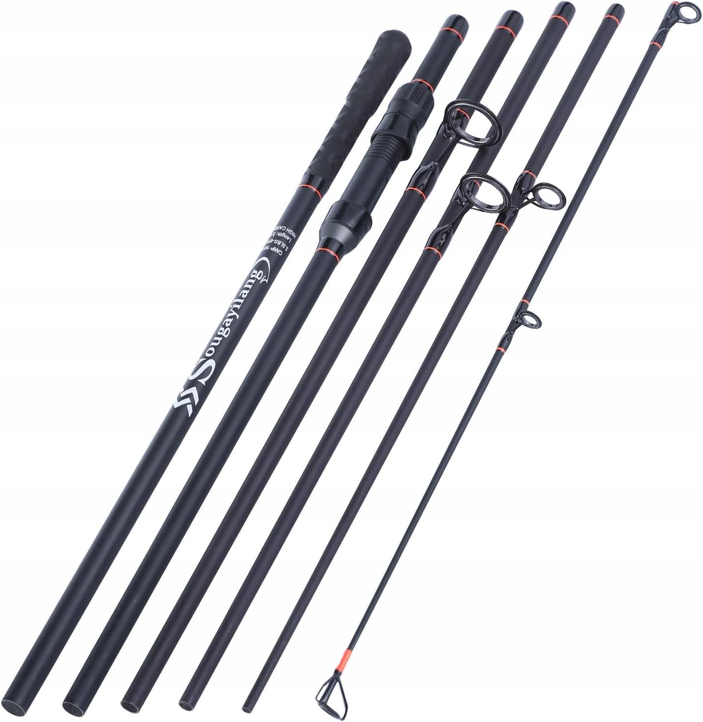 CARBON CARP ROD 3-3,6M 6/7 SECTION PORTABLE SPINNING Brand no brand