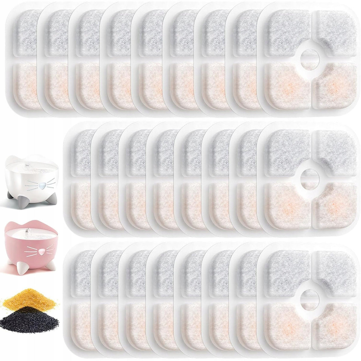 CARBON FILTER FOR CATIT DRINKER FOUNTAINS FOR CAT DOG ANIMALS 25PCS