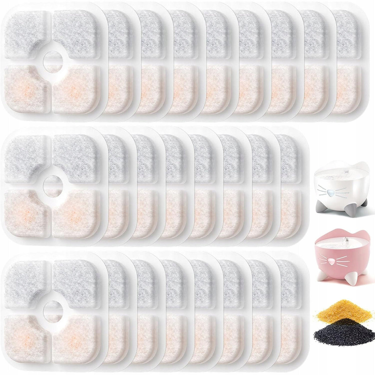 CARBON FILTER FOR DRINKER FOUNTAINS FOR CAT DOG CLEANING WATER 25sz