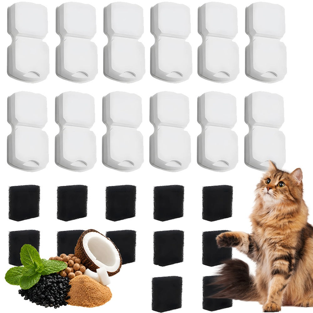 CARBON FILTERS 12PCS REPLACEMENT FILTER CARTRIDGES TRIPLE FILTRATION SYSTEM