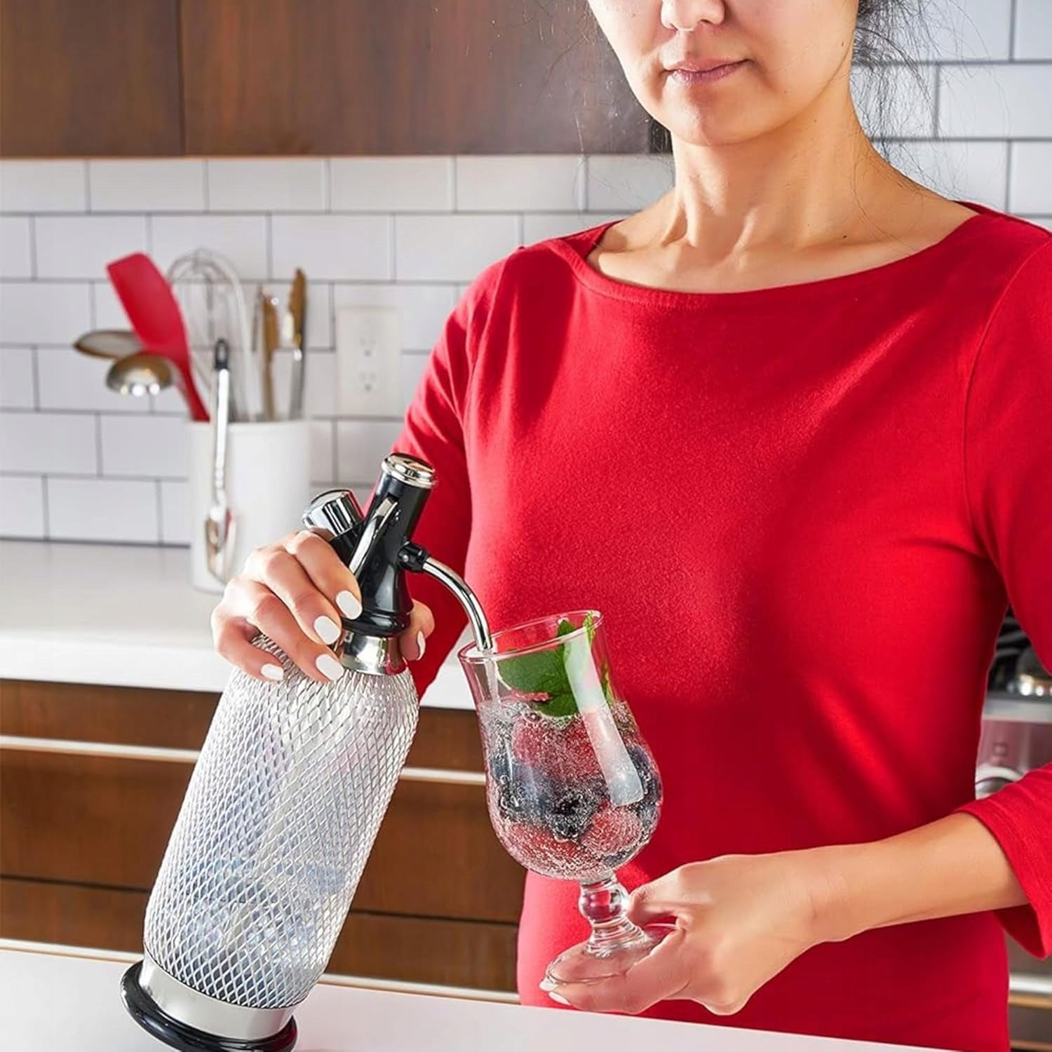 CARBONATED WATER SATURATOR STEEL 1L MANUAL Manufacturer code 5907232078782