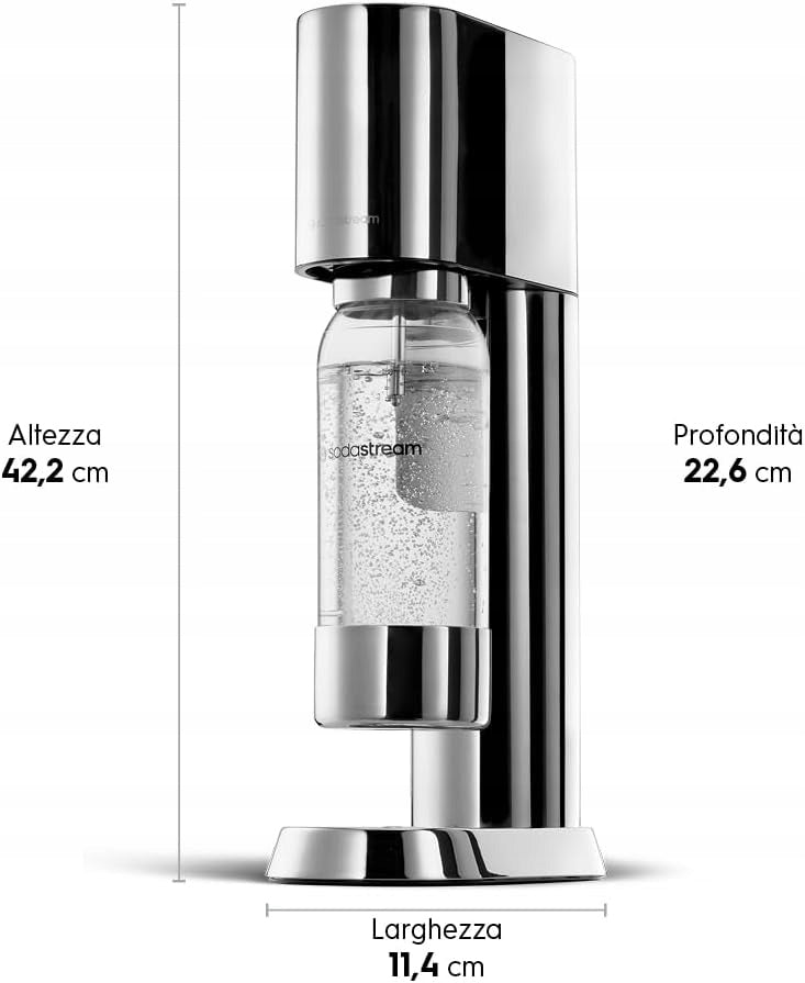 CARBONATED WATER SATURATOR WIRELESS 1L STAINLESS STEEL AUTOMATIC Manufacturer code 5901876941013