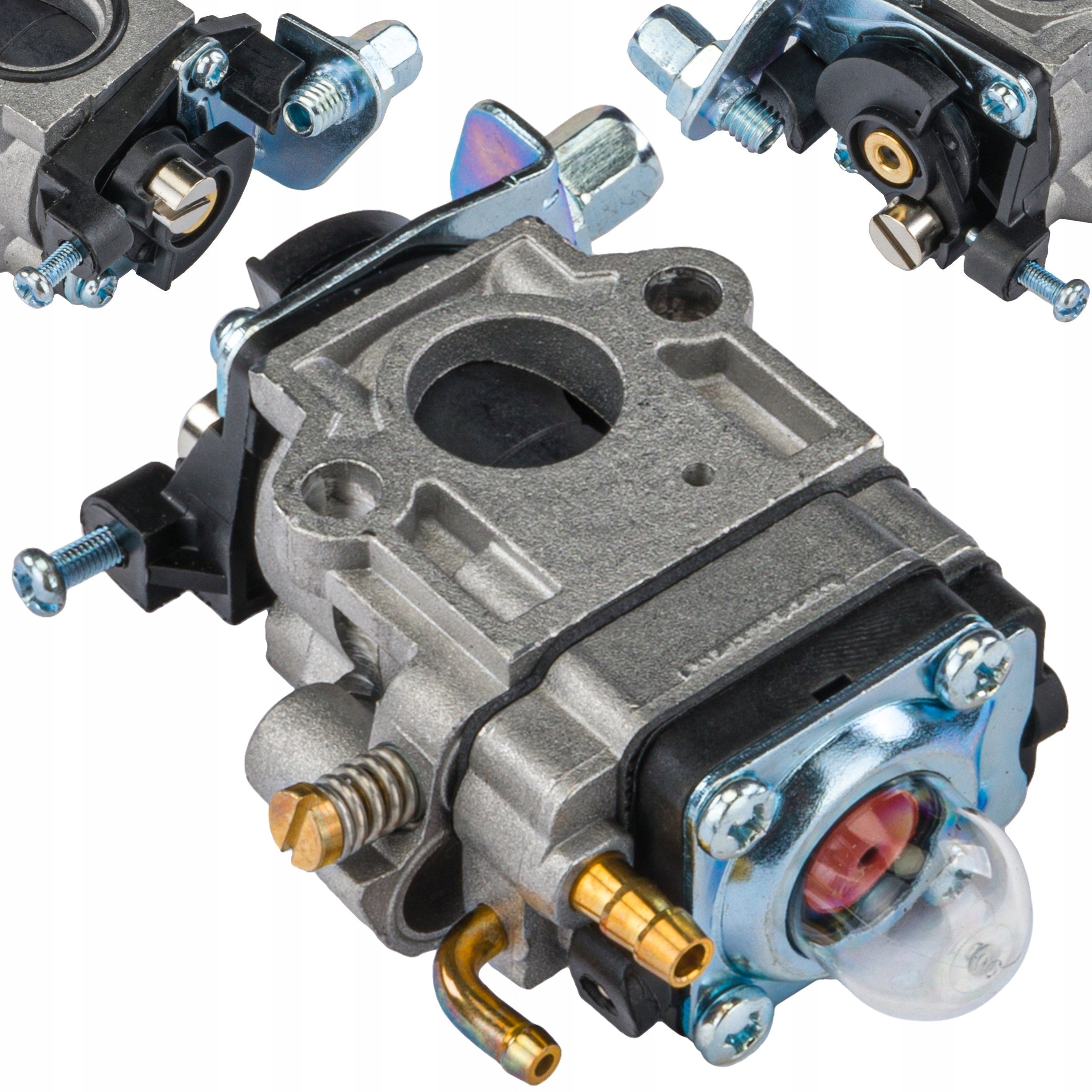 CARBURETOR FOR COMBUSTION SCYTHE POWERMAT DEMON NAC BASS UNIVERSAL CONNECTOR 15mm
