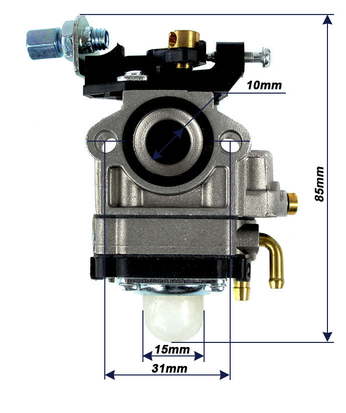 CARBURETOR FOR COMBUSTION SCYTHE VICTUS DEMON NAC CG260B BP325CA BC26 GC26 10MM Type scythe carburetor