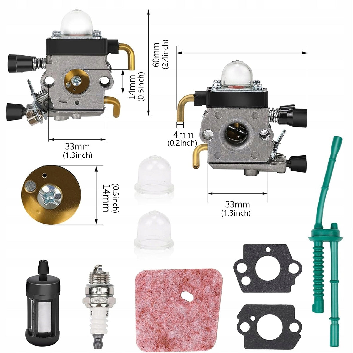 CARBURETOR FOR STIHL SCYTHE FS55R FS55RC FS55RC-E FS55C FS38 HS45 HL45 HL45Z EAN (GTIN) 6942278449706