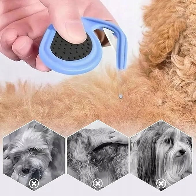 CARD COMB DOG TRIMMER FOR LONG-HAIRED HAIR 1PCS