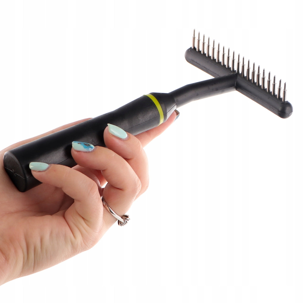 CARD FOR DOG TO UNDERCOAT THICK HAIR TEETH COMB LONG COAT Brand HappyPet