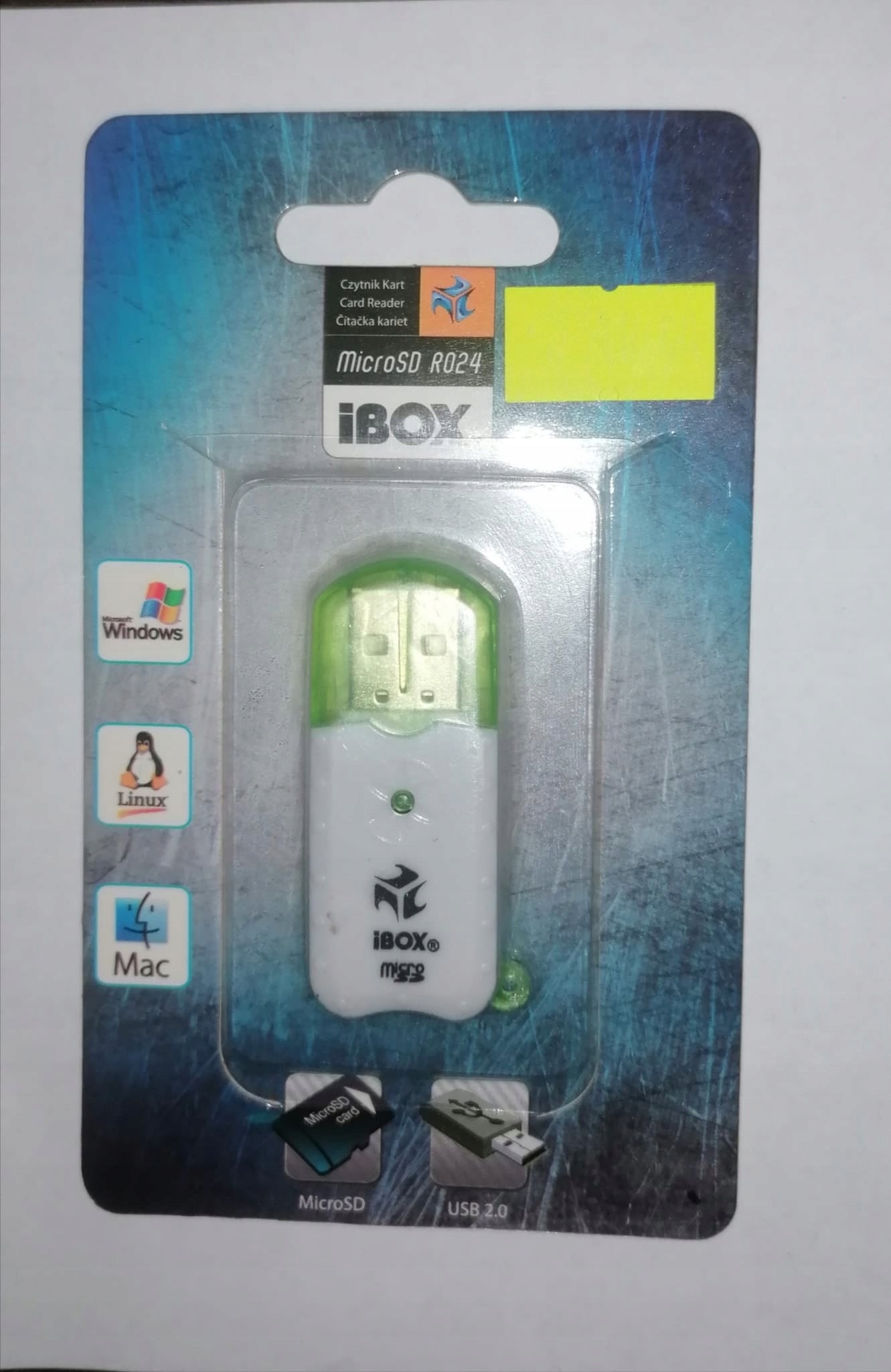 CARD READER I-BOX R024 USB Keychain MicroSD EAN (GTIN) 5901443047896