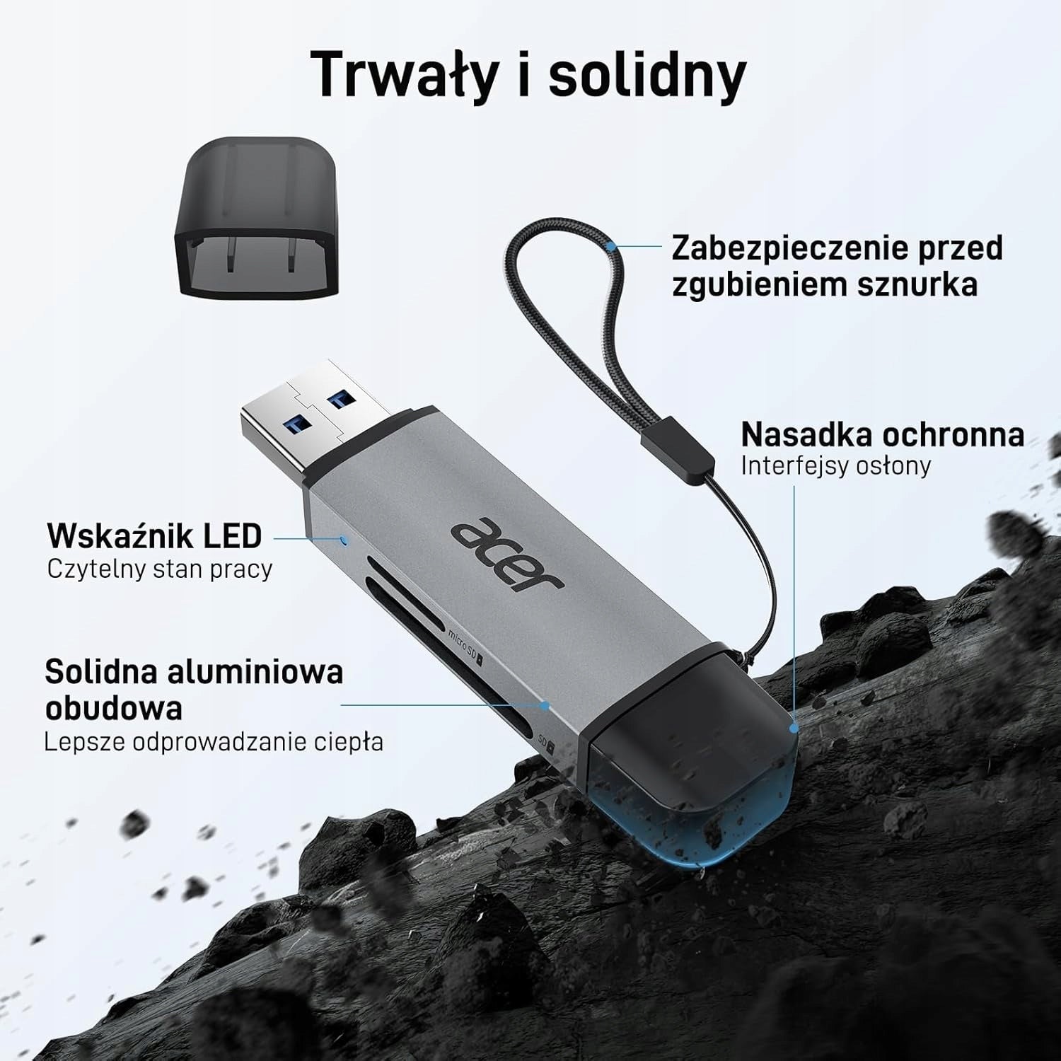 CARD READER SD MICRO SD USB-C USB 3.0 5 GB/S 2IN1 Packaging status original