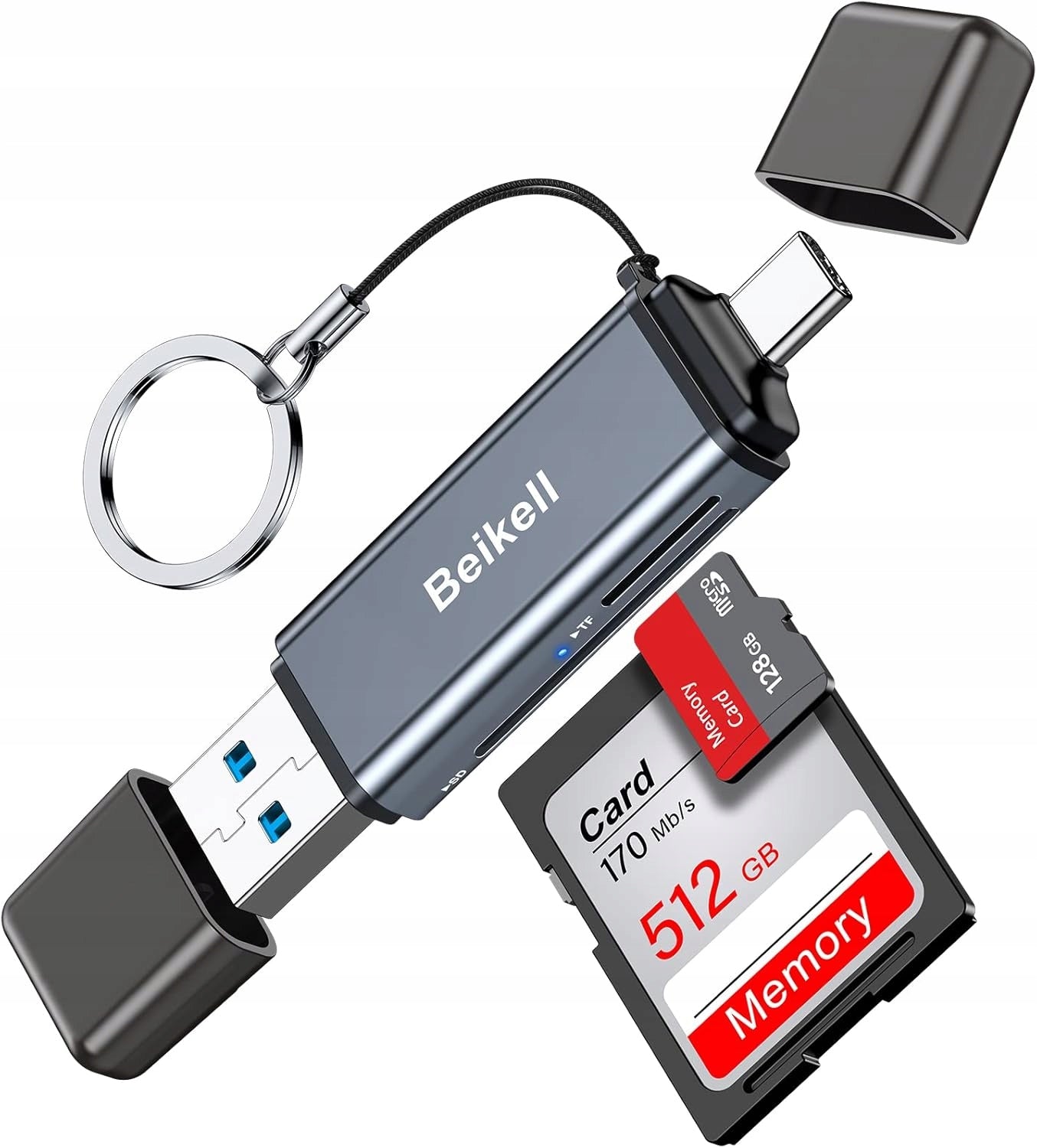 CARD READER SD MICRO SD USB-C USB 3.0 5 GB/S OTG
