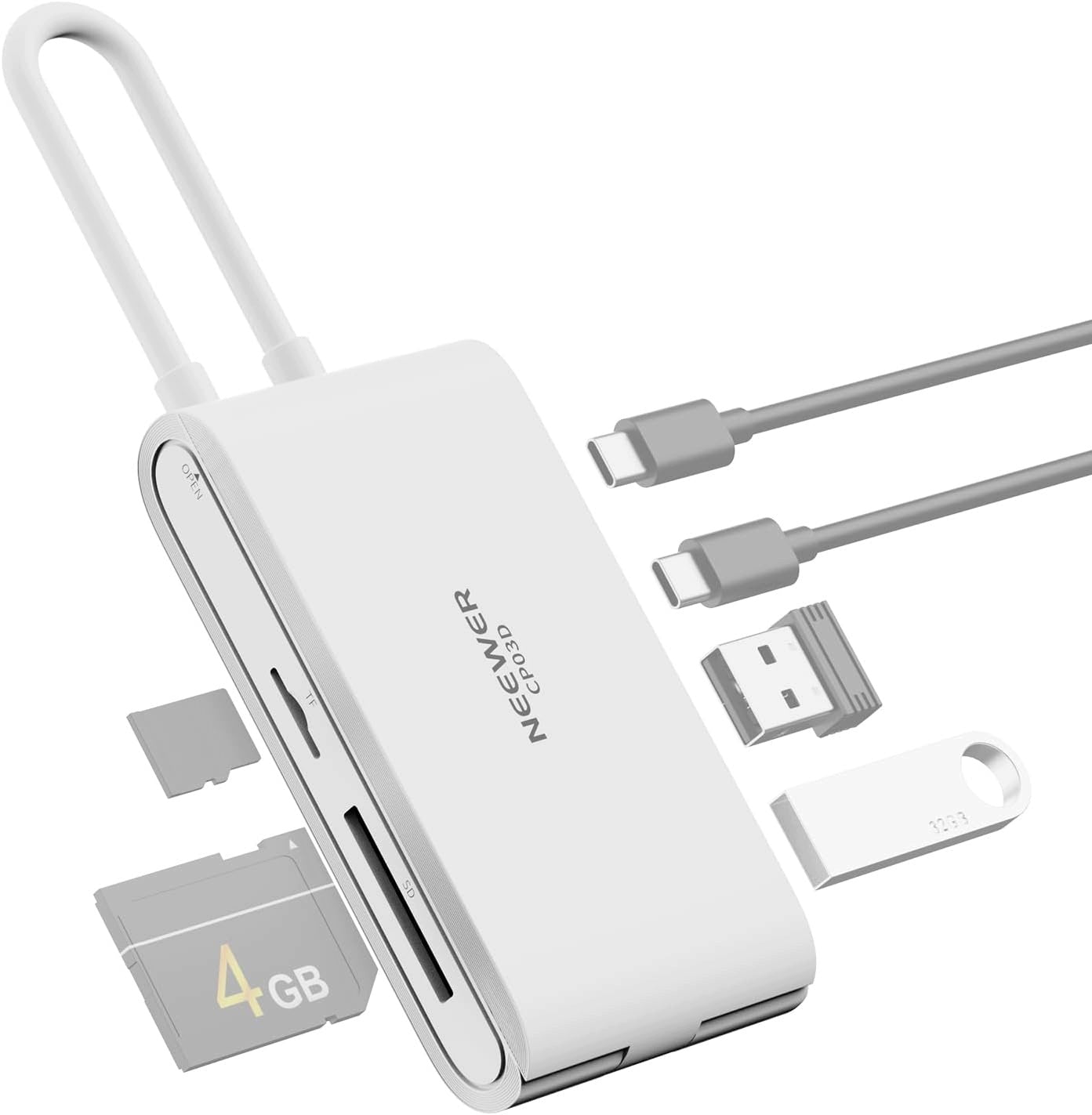 CARD READER SD USB 3.2 ADAPTER TYPE C SD4.0 UHS-II DRONE CAMERA